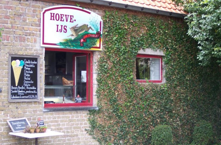 Bauernhof-Eis vom „Hazegras“