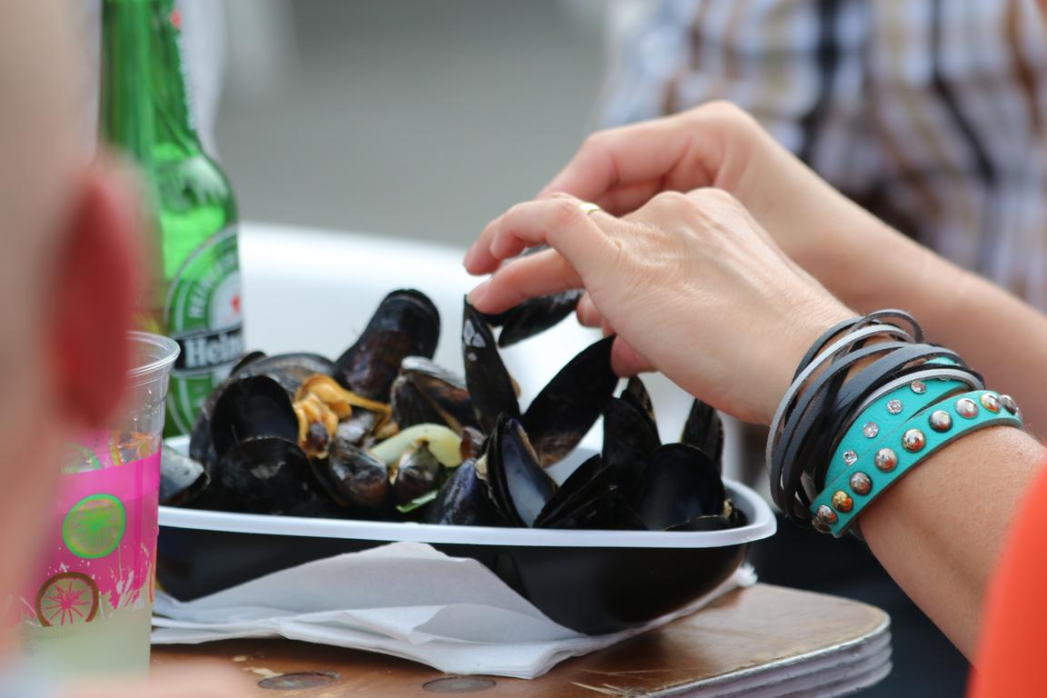 Frische "Jumbo Mosselen" aus Breskens