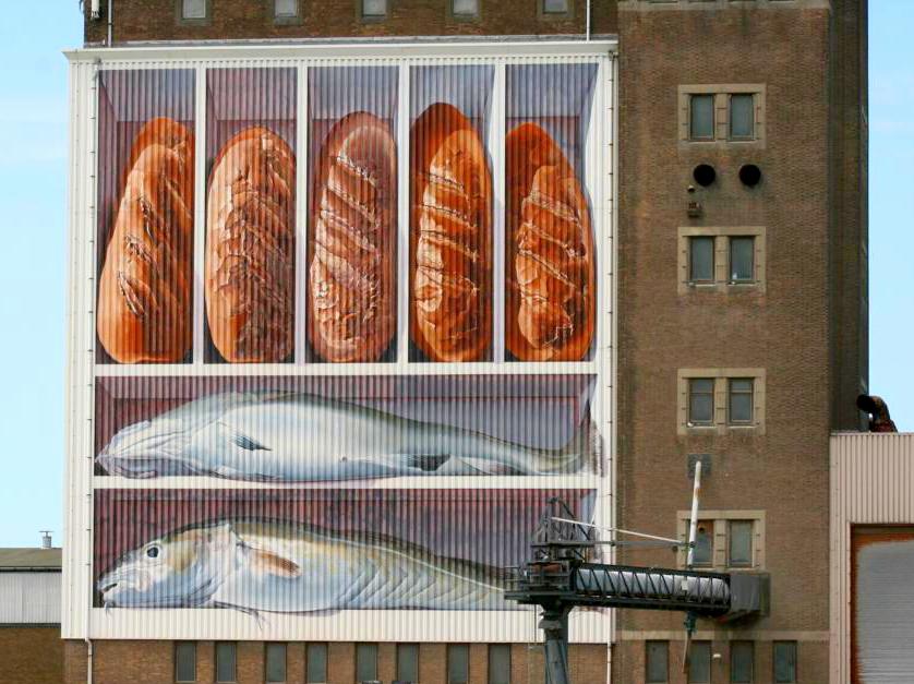 "Brote & Fische"-Wandgemäle Johnny Berens