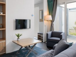 4 Personen-Ferienhaus „Lodge 4B“ im Ferienpark „Zeebad“ in Breskens